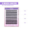 Picture of GAQQI Lash Clusters, Eyelash Clusters 120PCS C Curl Individual Lashes, Wispy Cluster Eyelash Extension 10-16mm Mixed Length, Natural Looking Cluster Lashes （GQ19, C Curl, 10-16mm)