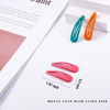 Picture of Cptots 20 PCS Metal Snap Hair Clips Water Drop No Slip Hair Barrettes for Women Small Hair Clips For Thick And Thin Fine Hair,Purple Orange Dark Green Gradient Red,1.97 x 0.5 Inches.