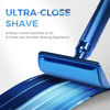 Picture of ZOMCHI Double Edge Safety Razor for Men & Women, Premium Metal Razor with 10 Double Edge Safety Razor Blades, Single Blade Razor - Noble Blue