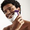 Picture of ZOMCHI Double Edge Safety Razor with 10 Safety Razor Blades, Women & Men’s Safety Shaving Razor with Stand, Reusable Razor, Plastic Free - Purple