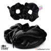 Picture of LokiStashed 3-PACK Velvet Hair Tie Scrunchies for VSCO Girls & Women, THE ORIGINAL HIDDEN POCKET SCRUNCHIE with Zipper Pocket Storage, Accessories, Small Items, Keys, Money (Triple Black Set)