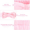 Picture of Ondder 8 Pcs Pink Spa Headband Microfiber Makeup & Face Wash Headbands for Women, Facial Skincare, Yoga, Exercise, Including Hair Bands & Head Bands