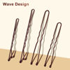 Picture of TsMADDTs 200PCS Bobby Pins Brown U Shaped Hair Pins for Buns Women Girls with Storage Box, 2.4IN&2IN