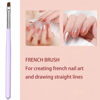 Picture of Faiteary Nail Art Brushes, 6PCS Nail Design Painting Brush Sets with Nail Polish Brush Nail Liner Brush Nail Extension Gel Brush Builder Nail Gel Brush and Nail Dotting Tool for DIY Nail Art