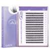 Picture of GAQQI Lash Clusters, Eyelash Cluster C Curl 10mm Cluster lashes, Individual Lashes 168pcs False Eyelashes Wispy Cluster Eyelash Extensions (GQ03, C Curl, 10mm)