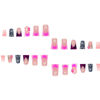 Picture of RUOKEXIN Long Nail Press ons Long Press on Nails Pink Ombre French Fake Nails Duck False Nails with Rhinestones Designs Long Glue on Nails Glossy Artificial Nails Cute Stick on Nails for Women 24Pcs