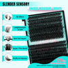 Picture of Lash Clusters Kit 320Pcs,80 100D DIY Individual Lashes Extension Kit,Lash Bond And Seal,Lash Remover For Eyelashes Extensions,Lash Applicator Tool For False Eyelash Cluster Kit At Home(D-Mix10-16mm)