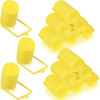 Picture of Geyoga 18 Pieces Sponge Hair Rollers Large Soft Foam Hair Styling Curlers Large Size Hairdressing Curlers for Women(1.4 x 2.6 Inches,Yellow)