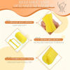 Picture of Geyoga 18 Pieces Sponge Hair Rollers Large Soft Foam Hair Styling Curlers Large Size Hairdressing Curlers for Women(1.4 x 2.6 Inches,Yellow)