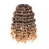 Picture of ToyoTree Ocean Wave Crochet Hair - 16 Inch 8 Packs Ombre Light Brown to Blonde Crochet Braids, Synthetic Braiding Hair Extensions (16 inch, T4/27)