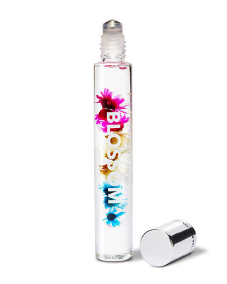 Picture of Blossom Roll on Perfume Oil for Women, Alcohol Free Rollerball Perfume + Essential Oil, Infused with Real Flowers, Made in USA, 0.20oz (Coconut, Lily of the Valley, Chamomile, Vanilla), Coconut Nectar