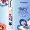 Picture of Blossom Roll on Perfume Oil for Women, Alcohol Free Rollerball Perfume + Essential Oil, Infused with Real Flowers, Made in USA, 0.20oz (Coconut, Lily of the Valley, Chamomile, Vanilla), Coconut Nectar