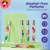 Picture of Blossom Roll on Perfume Oil for Women, Alcohol Free Rollerball Perfume + Essential Oil, Infused with Real Flowers, Made in USA, 0.20oz (Coconut, Lily of the Valley, Chamomile, Vanilla), Coconut Nectar