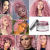 Picture of Temporary Hair Color Wax Kit - Hair Paint Wax with Hair Brush and Claw Clips, Light Pink, 4.23 Oz for Halloween, Cosplay Party, Christmas for Women, Men and Kids
