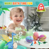 Picture of Qivatex Bath Bombs for Kids with Dinosaur Toys Inside, Valentines Day Gifts for Kids, 9 Pack Natural and Organic Dinosaur Bath Bombs Bubble Bath Gift Set, Perfect Birthday Gifts for Kids 3-12