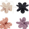 Picture of Flower Hair Clips 6 PCS Flower Claw Clips Daisy Clips for Women Matte Large Claw Clips Strong Hold Jaw Clamps Hair Accessories for Thick Hair 6 Colors