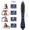 Picture of Hair Dryer Brush, Aima Beauty 4-in-1 Upgrade Hot Air Straightener Curler Function for Women, Hair Styling Tools, Prussian Blue-Round