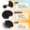 Picture of Eerya Long Curly Braiding Hair 18 Inch 2 Packs Ocean Wave Crochet Hair for Black Women Deep Wave Braiding Hair for Boho Braids (18 inch, 1B)