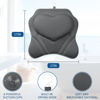 Picture of LuxStep Bath Pillow-Bathtub Pillow with Air Mesh Fabric & 6 Non-Slip Suction Cups, Bath Pillows for Tub Head, Neck and Back Support, Bath Accessories Spa Gifts, Grey