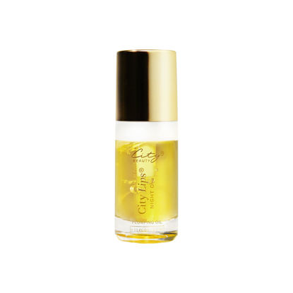 Picture of City Beauty City Lips Night Oil - Plump, Hydrate, Restore - Anti-Aging Lip Treatment - Plumping Lip Oil with Hyaluronic Acid & Plant Extracts
