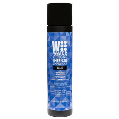 Picture of Watercolors INTENSE Semi Permanet Color Depositing Shampoo. Sulfate & Paraben Free to Maintain & Enhance Hair Color 8 fl oz - BLUE