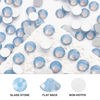 Picture of Novani 3000 Pieces Flatback Rhinestones Glass Round Gems Blue Opal Crystals for Nail Art DIY Crafts Clothes Shoes,SS10,2.7-2.9mm