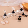 Picture of Blulu 2 Sets Acrylic Nail Display Stand Magnetic Press on Nails Practice Holder Stand DIY Painting Fingernail Stand for False Fingernail Manicure Tool Home Salon Use(Black)