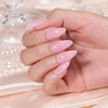 Picture of RARJSM Blush Pink Rubber Base Gel Nail Polish Nude Skin Tone Rubber Base Gel for Nails Natural Nude Color French Manicure Brush on Extend Gel Builder Soak Off Curing Requires 15ml Salon Home DIY Use