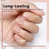 Picture of RARJSM Rubber Base Gel Nail Polish Nude Spanish Pink Skin Tone Rubber Base Gel for Nails Natural Nude Color French Manicure Brush on Extend Gel Builder Soak Off Curing Requires 15ml Salon Home DIY Use