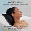 Picture of WONDERfoam Thick Padded Ergonomic Bath Pillow for Tub, Support for Head Neck and Back, Slip-Resistant, Machine Washable Breathable Quick Dry Mesh Bathtub Headrest Pillows, Spa Rest Accessories, Black
