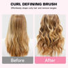 Picture of Curl Defining Brush, Boar Bristle Hair Brush Gifts for Women and Men - Shape, Volumize, and Detangle Curly Hair Styling Wet Brush with Reduced Pulling and Curl Separation Pink