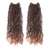 Picture of Toyotress Yanky Twist Crochet Hair - 12 Inch 2 Packs (30 Strands/Pcs) Pre-twisted Fluffy Spring Mini Twist Short Passion Twist, Ombre Brown Pre-Looped Crochet Braids Braiding Hair (12 Inch, T30-2P)