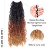 Picture of Toyotress Yanky Twist Crochet Hair - 10 Inch 2 Packs (30 Strands/Pcs) Pre-twisted Fluffy Spring Mini Twist Short Passion Twist, 3 Tones Ombre Brown Crochet Braids Braiding Hair (10 Inch, OT30/27-2P)