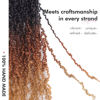 Picture of Toyotress Yanky Twist Crochet Hair - 10 Inch 2 Packs (30 Strands/Pcs) Pre-twisted Fluffy Spring Mini Twist Short Passion Twist, 3 Tones Ombre Brown Crochet Braids Braiding Hair (10 Inch, OT30/27-2P)