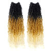 Picture of Toyotress Yanky Twist Crochet Hair - 12 Inch 8 Packs Short Bob Pre-twisted Passion Twist Crochet Hair, Ombre Blonde Pre-Looped Spring Twist Mini Twist Crochet Braiding Hair (12 Inch, OT27/613-2P)