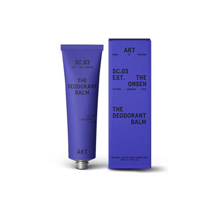 Picture of AKT, THE DEODORANT BALM. Award winning, multi-use, natural deodorant. Plastic Free. Gender Free. Aluminium Free. 100% effective - 1 tube lasts up to 3 months. SC.03 THE ONSEN. 1.7 Ounce