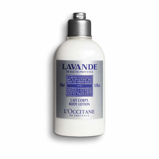 Picture of L'OCCITANE Lavender Body Lotion Relaxing Lavender and Shea Butter, 8.4 Fl Oz