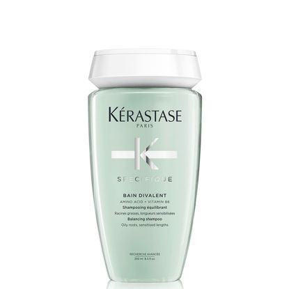 Picture of KERASTASE Specifique Balancing Shampoo for Oily Scalp & Hair, Cleanses Oil From Roots and Hydrates Dry Hair Ends