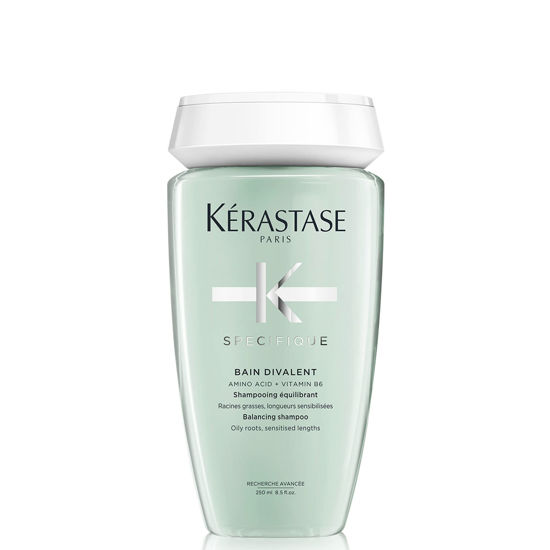 Picture of KERASTASE Specifique Balancing Shampoo for Oily Scalp & Hair, Cleanses Oil From Roots and Hydrates Dry Hair Ends