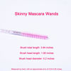 Picture of i-Laesh Skinny Mascara Wands - Eyebrow Brushes for Lash Extensions, Beauty Makeup Tool - 50 Pcs (Crystal Pink)