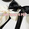 Picture of Hair Bows 4 PCS Ribbon Bow for Women,Hair Bows for Women,Hair Ribbons,Oversized Long-tail Cute Aesthetic Hair Accessories,Large Hair Barrettes for Women（Beige Black）