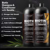 Picture of Biotin Shampoo and Conditioner Set with Keratin - Sulfate-Free Advanced Anti-Thinning, Hair Growth Shampoo and Conditioner Combo Repair Formula - with DHT Blockers, for Men & Women - 16 fl oz each