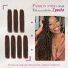 Picture of Dansama 7 Packs Passion Twist Hair Water Wave Braiding Hair for Butterfly Style Crochet Braids Bohemian Hair Extensions (24inch (Pack of 7), #30)