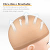 Picture of MORGLES Wig Cap, 6 Pcs Stretchy Nylon Wig Caps Stocking Wig Caps for Women, Light Brown