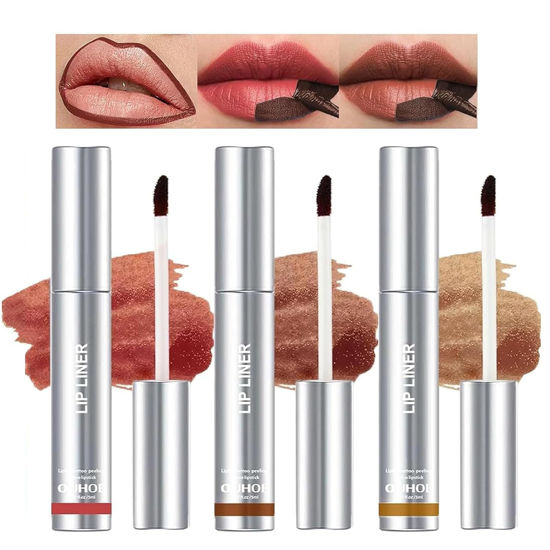 Picture of Detachable Lip Liner Set 3 Colors Peel lip liner Longwear and Pigmented Lip Pencil Peel Off Lip Stain