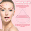 Picture of Pimoys 15 Pieces Powder Puff Face Triangle Makeup Puffs for Loose Powder Setting Powder Foundation Sponge Beauty Makeup Tool