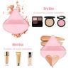 Picture of Pimoys 15 Pieces Powder Puff Face Triangle Makeup Puffs for Loose Powder Setting Powder Foundation Sponge Beauty Makeup Tool