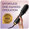 Picture of Professional Dual Voltage Blowout Hair Dryer Brush for European Travel 110V-120V/220V-240V, Black Gold Dryer and Volumizer, Hot Air Brush for Women, 2.4 INCHES Oval Shape