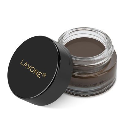 Picture of Eyebrow Pomade - Waterproof Brow Pomade for Long-lasting Results,Smudge Proof and Sweat Resistant Formula,Natural Eyebrow Makeup for All Skin Types and Tones - Medium Brown