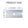 Picture of Single Edge Razor Blade 10 Pack - Straight Edge Razor - Ten Super Sharp Flat Blades in Convenient Storage Dispenser - Heavy Duty SK5 Oven Scraper Razor Tool Refills - Single Sided Blade - Easy Install